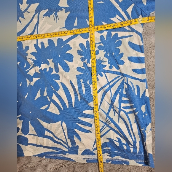 MMQ x Puma Blue White Palm Resort T Shirt Men XL - Picture 5 of 7